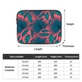 thumbnail image 3 of tropical pattern red color leaves 13 inch Portable Laptop Sleeve Compatible with MacBook Air Notebook Computer Case for Men Women College School Students, 3 of 7