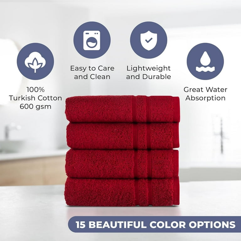 Color Safe Towels, Burgundy Hand Towels