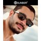 thumbnail image 2 of Gafas de Sol Retro Rectangulares SUNBSR para Hombre y Mujer en Negro, 2 of 8