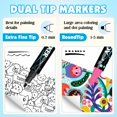 thumbnail image 2 of Marking Pen FUMILE Set de pintura acrílica de doble punta de 60 colores, 2 of 7