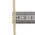 thumbnail image 4 of 10K Yellow Gold Two Tone 4mm Diamond Cut Ice Chain Bead Necklace 28 Inches, 4 of 7