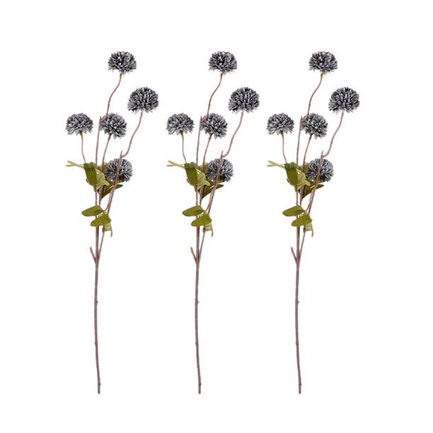 3 uds flores artificiales de diente de león plantas de flores decoración de diente de león florero ornamento