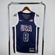 thumbnail image 3 of Camiseta de la NBA del equipo de EE. UU. 2024 azul oscuro con los números 6 James 4 Curry 8 Leonard 7 Durant, 3 of 4