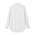 thumbnail image 6 of Women's Long Sleeve Button Down Shirts Collared Basic Dress Shirt Loose Fit Casual Tops with Chest Pocket, 6 of 7