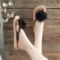 thumbnail image 6 of jiaxiM Womens Flip Flops Thong Sandals for Women Dressy Fashion Slippers for Women Outdoor Non- Woven Sole Orthofeet Shoes for Women for Causal Walking Work Vacation, 6 of 7