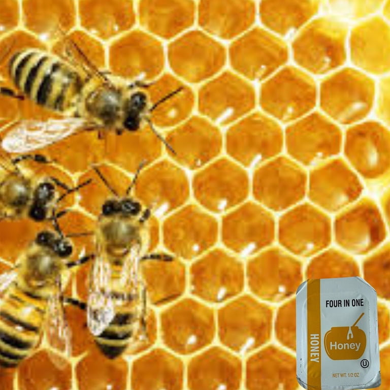 Pure Honey Packets – 50 Count, 0.5 oz Each, Single Serve, Kosher