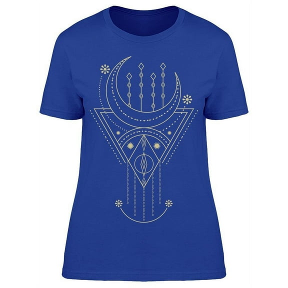 Geometric Spirograph Lines T-Shirt Women -Image by Shutterstock, Female 3X-Large