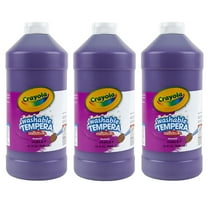 Crayola Artista II Washable Tempera Paint, 32 oz, Violet, Pack of 3