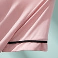 thumbnail image 5 of Blmnix Pajama Pants Women Petite Pajamas Chemises Bamboo Pajamas Pajamas Short Sleeve V-Neck Pink Pajama Shorts,M, 5 of 9