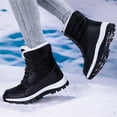 thumbnail image 6 of YOURDIARY Womens Warm Faux Fur Lined Mid-Calf Boots Waterproof Winter Snow Boots Non-slip Lace-Up Casual Boots, 6 of 9