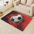 thumbnail image 2 of Football Area Rugs for Bedroom Living Room - 5x7 ft - Football Carpet for Home Decor - Football Sport Patterned Decorative Indoor Large Rug - Washable & Soft & Non Slip & Low Pile (ZF&8533), 2 of 7