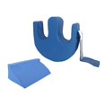 thumbnail image 1 of Dispositivo de del paciente en cama, en forma de U multifuncional para los suministros de ancianos de ancianos impermeables PU de cuero de cuero Azul con cuña, 1 of 8