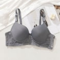 thumbnail image 2 of Levmjia Women's Bras No Underwire Wireless Thin Comfortable Everyday Bras Lace Embroidery Breathable Underwear Seamless Soft Stretchy Support Lightweight T Shirt Bra, 2 of 3