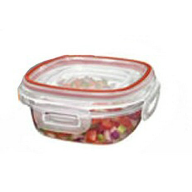rubbermaid lock-its square food storage container with ...