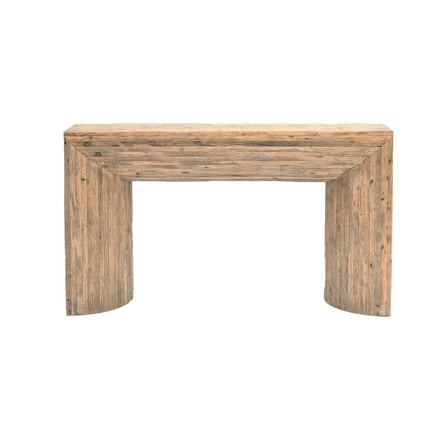 BIDK Home Striped Wooden Console Table - 59" - Brown