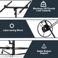 thumbnail image 4 of Acekid 16 Ft Drywall Lift Drywall Rolling Lifter Panel 150LBS Heavy Duty Sheetrock Lift with 360° Adjustable Telescopic Arm Black, 4 of 7