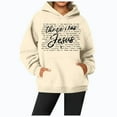thumbnail image 1 of WEAIXIMIUNG Chandails en Molleton pour Femmes, Tendance Automne et Hiver, Imprimé Lettre, Manches Longues, 1 of 3