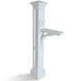 thumbnail image 3 of Mayne Charleston Polyethylene Mail Post - White, 3 of 3