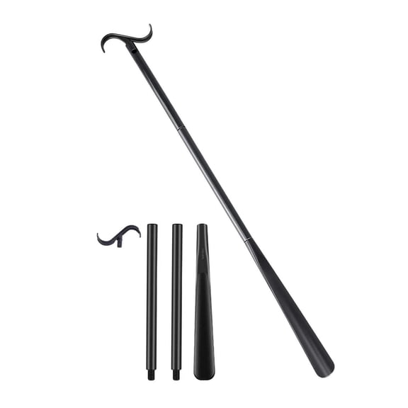 Tiitstoy Dressing Aid Rod Stick with Shoe Horn with Sock Removal Tool Extend