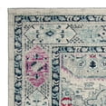 thumbnail image 5 of SAFAVIEH Madison Normand Geometric Floral Area Rug, Light Grey/Fuchsia, 5'3" x 7'6", 5 of 7