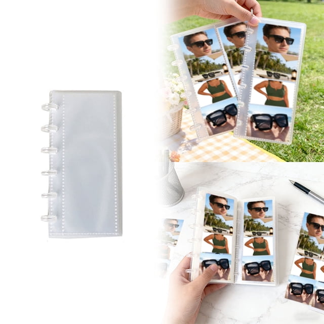BotaniNest Transparent Vertical Receipt Organizer With Shaped Pages And Photo Album