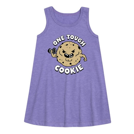 

Instant Message - One Tough Cookie - Strong - Toddler & Youth Girls A-line Dress