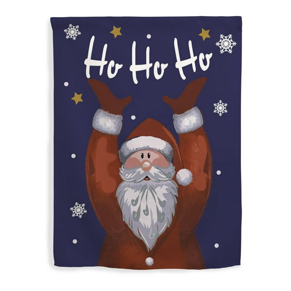 ThisWear Winter Decorations Ho Ho Ho Christmas Flag Winter Holiday Season Decor Vertical House Flag Multi