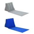 thumbnail image 1 of Cojín de playa inflable Soledad 2 Piezas Azul + Gris, 1 of 10