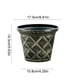 thumbnail image 3 of Maceta de Ratán Romano de Plástico Qazbgdl de 18 Cm de Grosor | Tamaño Ampliado para Bonsáis, Rábanos y Hortalizas | Decoración para Interiores y Exteriores, Jardines y Balcones | Incluye 1 Maceta, 3 of 6