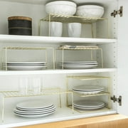 Better Houseware Medium Storage Shelf Rack, Brass