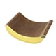 thumbnail image 2 of Alfombra rascadora para gatos, cama de cartón, juguete interactivo, duradera, rascador para gatos Amarillo S, 2 of 9
