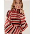 thumbnail image 2 of Striped Turtleneck Cropped Sweater, 2 of 6