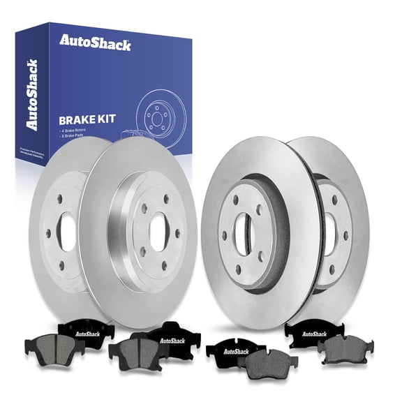 AutoShack Front & Rear Brake Rotors & Premium Pads for Jeep & Dodge, Grand Cherokee 2017-2020 Durango 2017-2020, AWD RWD V6 3.0L 3.6L V8 5.7L
