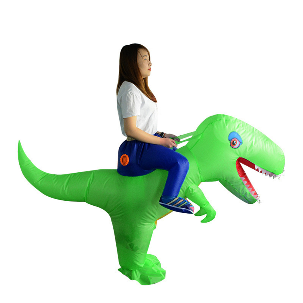 Inflatable Ride on Dinosaur Costume Air Blow up Suit Fancy Dress Party