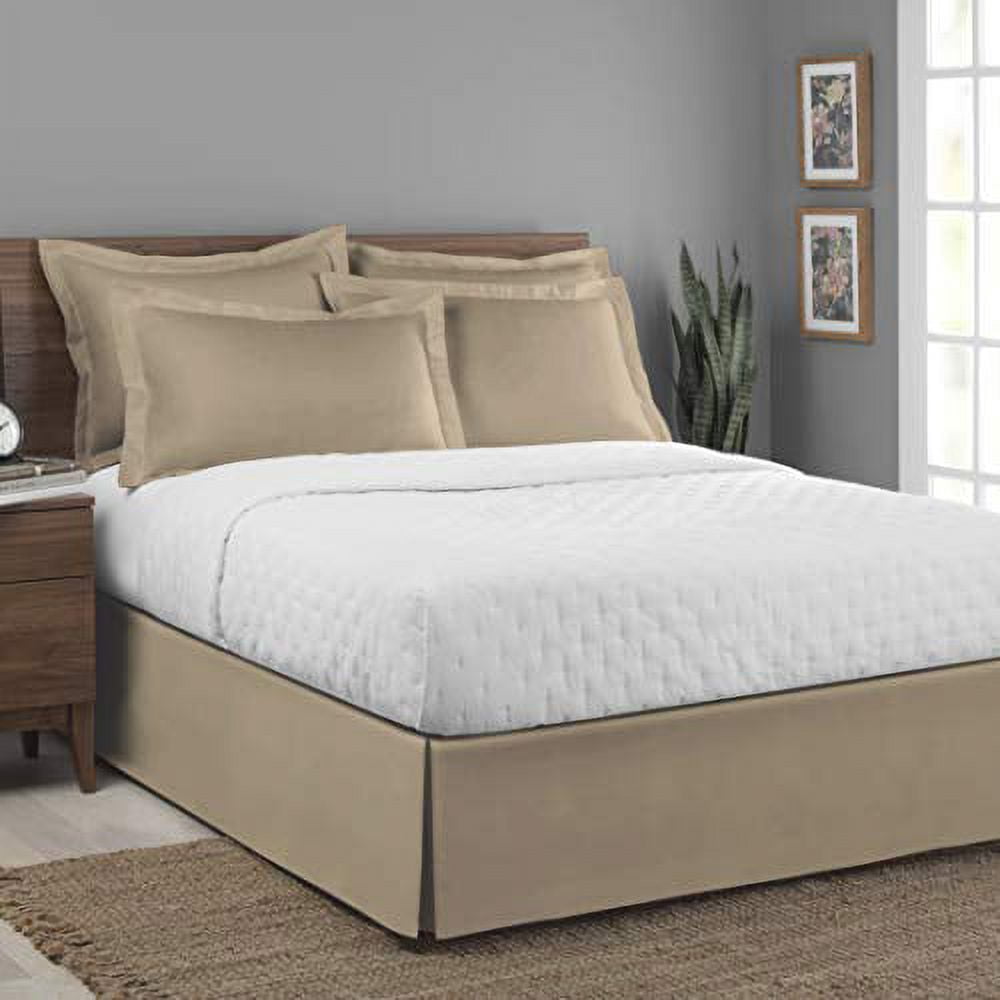 Luxury Hotel Tailored 2-Pack Standard/Queen Shams, Mocha
