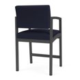 thumbnail image 5 of Lesro Lenox Steel Fabric Hip Waiting Room Guest Chair in Charcoal/Open House Navy, 5 of 5