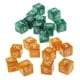 thumbnail image 1 of Dados de seis caras D6 de 20 piezas para jugar al juego de rol de fiesta Café y Verde, 1 of 7
