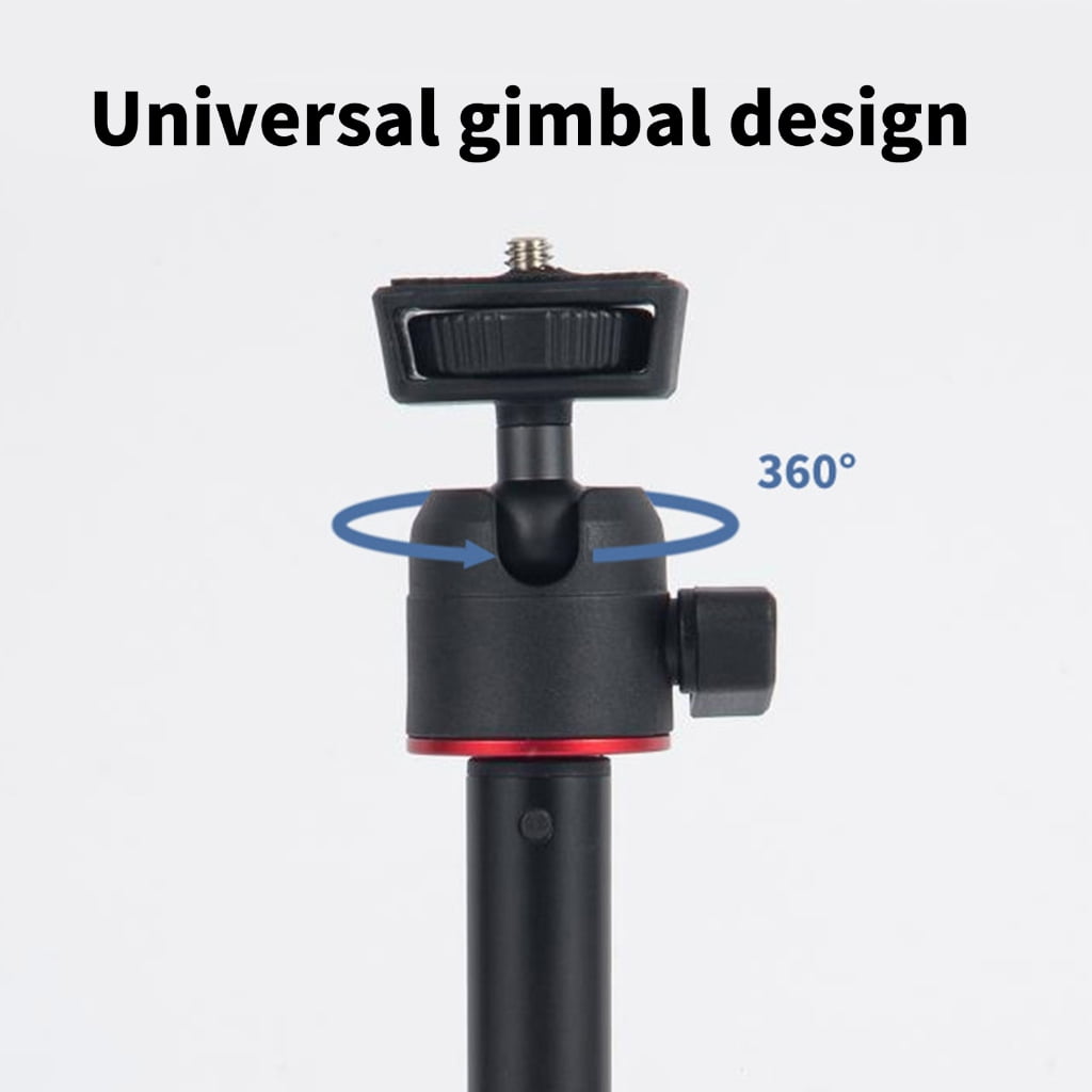 Lightweight Travel Tripod Extendable Stick for Vloggers and Photographers Aluminum Build with Phone Holder