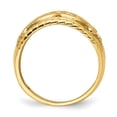 thumbnail image 2 of Solid 14k Yellow Gold Cut-Out Heart Design Ring Band Size 8.5, 2 of 5