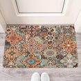 thumbnail image 2 of Bohemian Brown Geometry (2) Door Mat 30 X 17 Inch Welcome Doormat Indoor Outdoor Entrance Floor Mat Non Slip Spring Summer Decor Rubber Mats, 2 of 6
