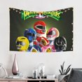 thumbnail image 2 of Tapiz de pared de Power Rangers para sala de estar, dormitorio, mantas de pared para dormitorio, póster de fondo de fiesta de arte de pared, 60 x 40 pulgadas, negro, 2 of 8
