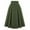 #7-Army Green, variant on Pntutb Womens Skirt,Women's Fashion Casual Skirt with Pockets Vintage High Waist Pleated Skirt