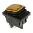thumbnail image 4 of Colaxi 4 Pin On-Off Car Boat Lighted Rocker Toggle Switch Waterproof 12V Yellow, 4 of 6