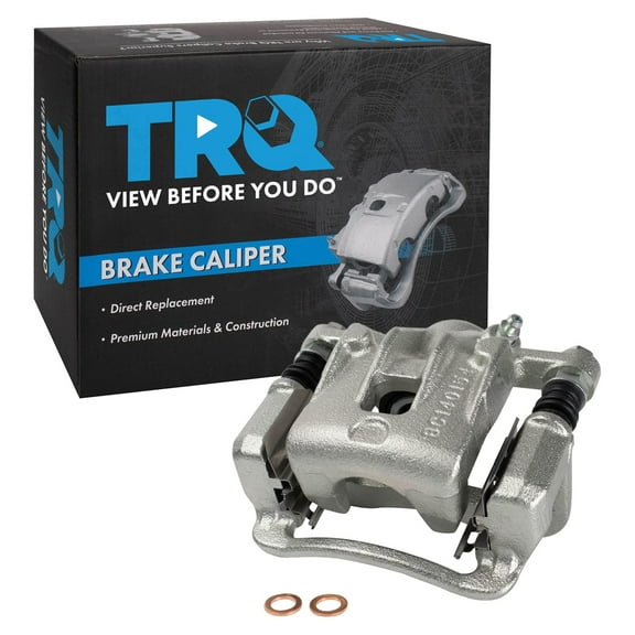 TRQ Rear Right Brake Caliper w/Bracket Passenger Side Compatible with 2008-2010 Hyundai Sonata