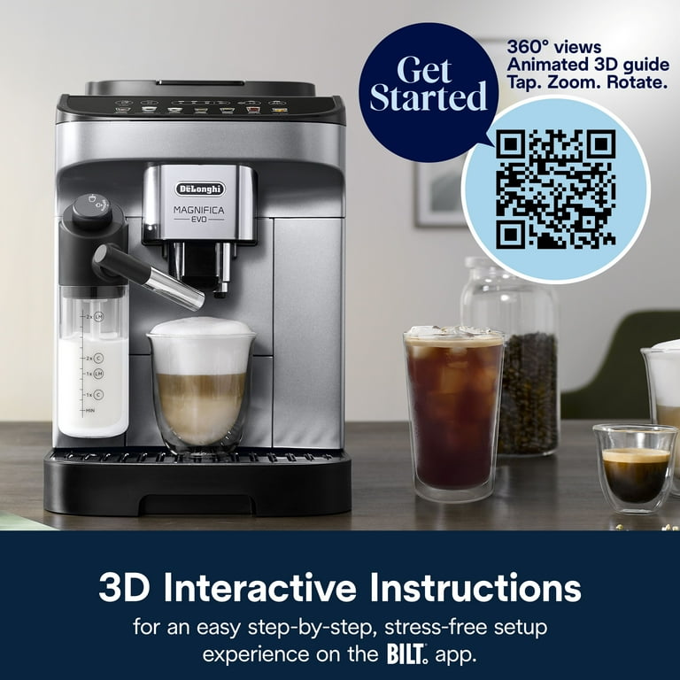 De'Longhi エスプレッソマシン Latte Crema DeLonghi Dinamica LatteCrema Espresso Machine – Whole Latte Love
