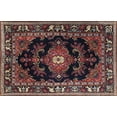 thumbnail image 1 of Ahgly Tapis Rectangulaire Traditionnel Lavable en Machine, Amande Foncée, 5 Pieds x 7 Pieds, 1 of 7