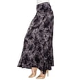 thumbnail image 4 of Made by Johnny Women's Tie Dye Fold Over Maxi Skirt M BLACK, 4 of 6