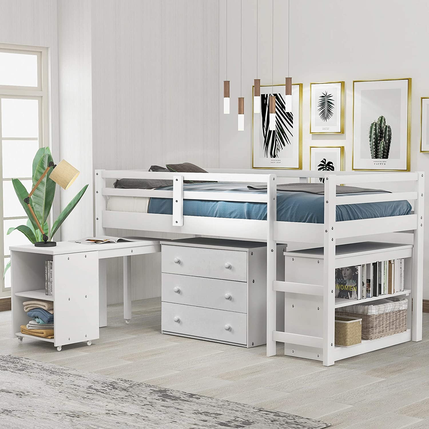 modern desk bed