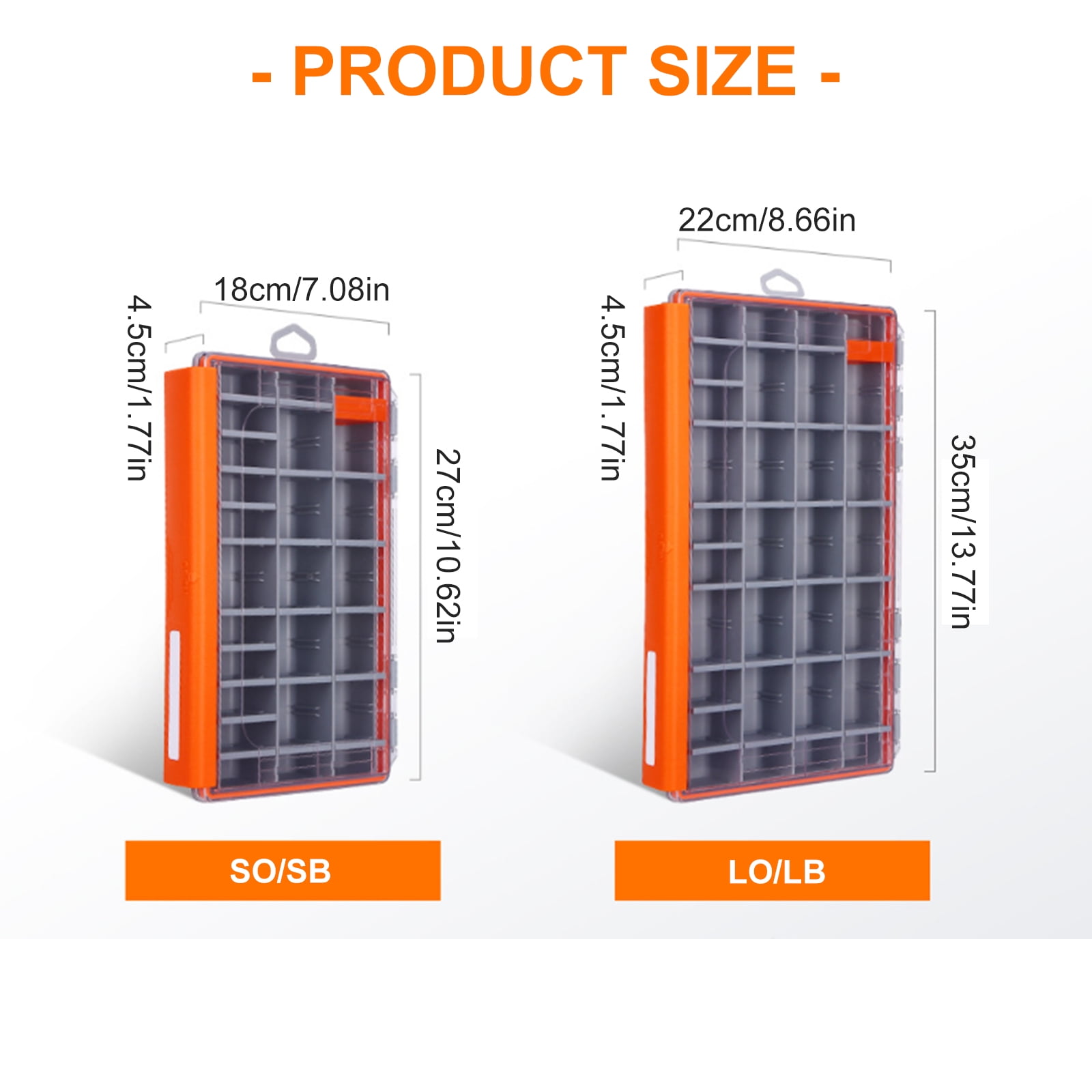 Organizers Lure Baits Organizers Clear Lid Tray Tool Box Baits Separator Fishing Tackle Box Storage Box Trays