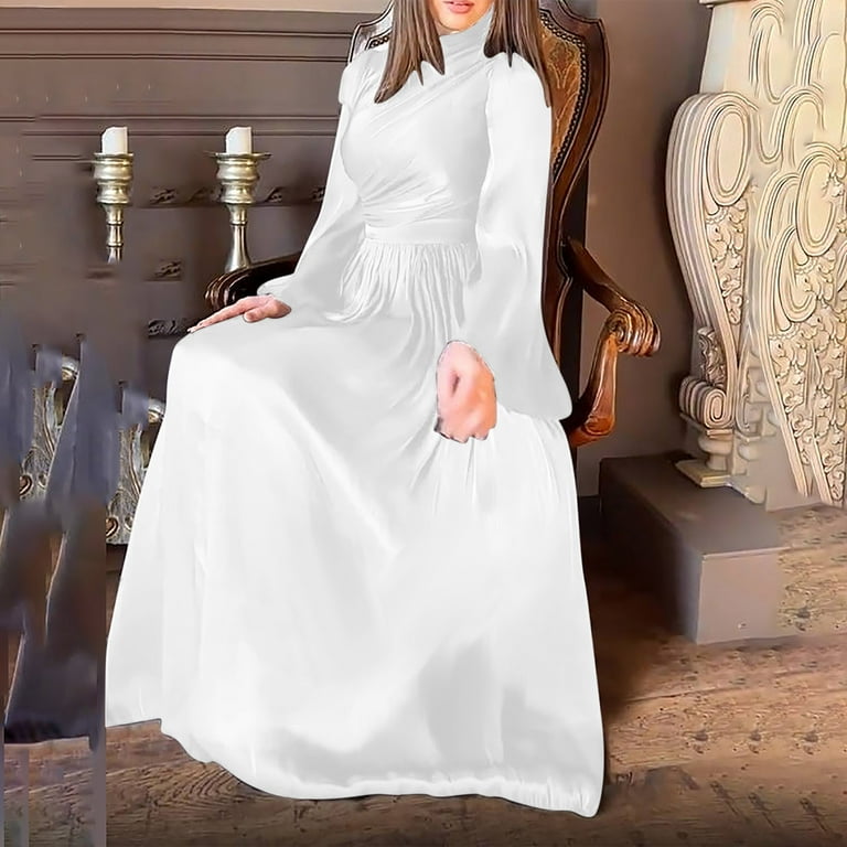 chinese dress ladies Open Back Long Sleeve Gown